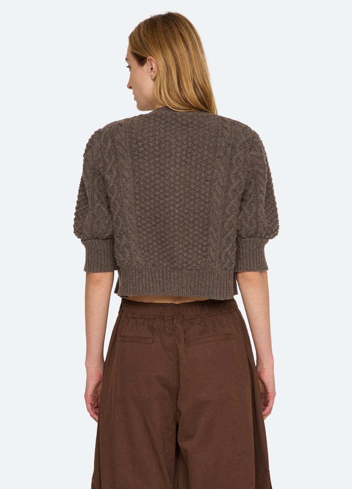 grey-kayla cardigan-back view - 2