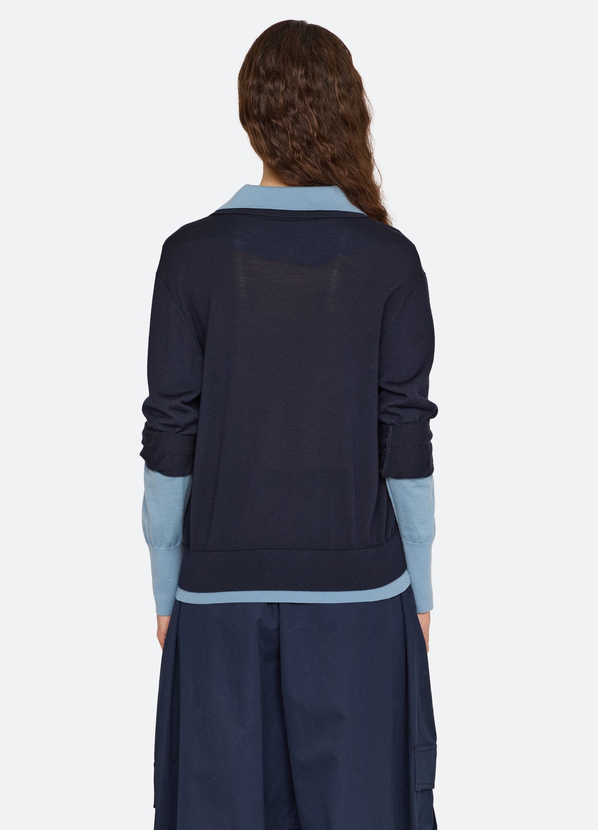 navy-kayla polo-back view - 3