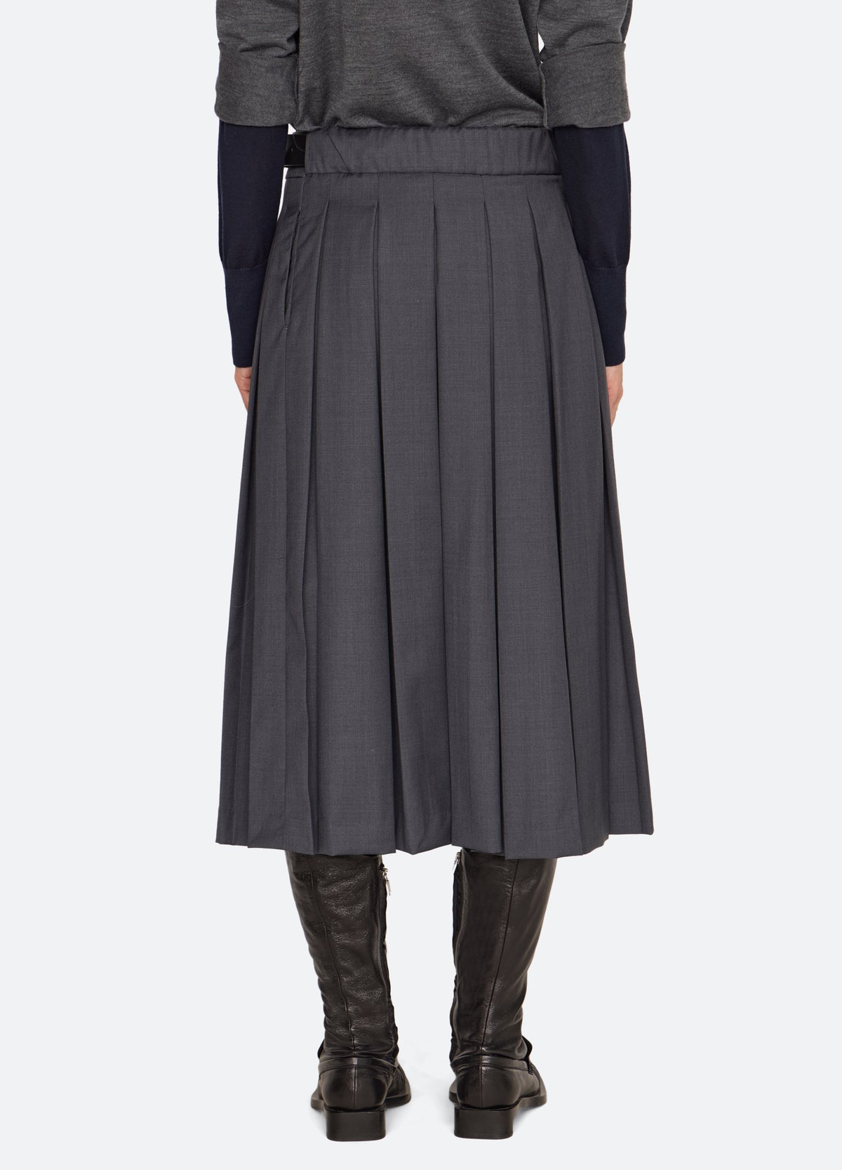 charcoal-kayla skirt-back view - 4