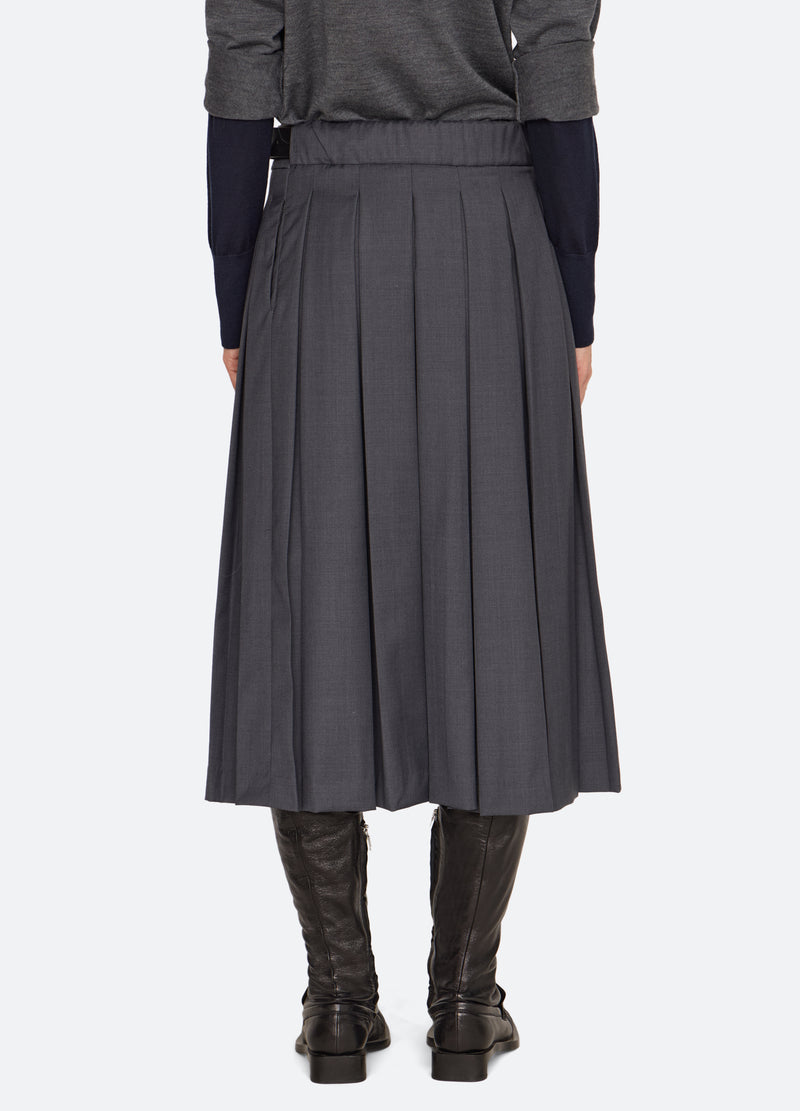 charcoal-kayla skirt-back view - 4