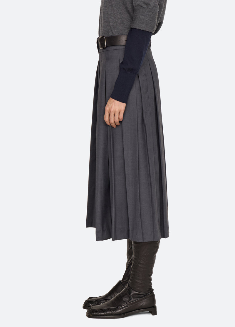charcoal-kayla skirt-side view - 5