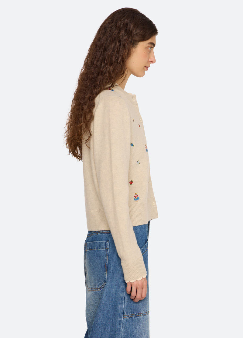 natural-liana cardigan-side view - 4