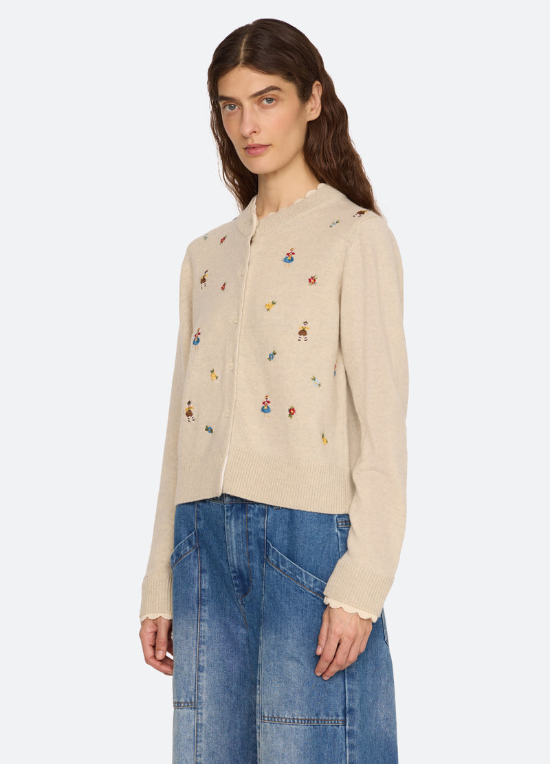 natural-liana cardigan-three quarter view - 5