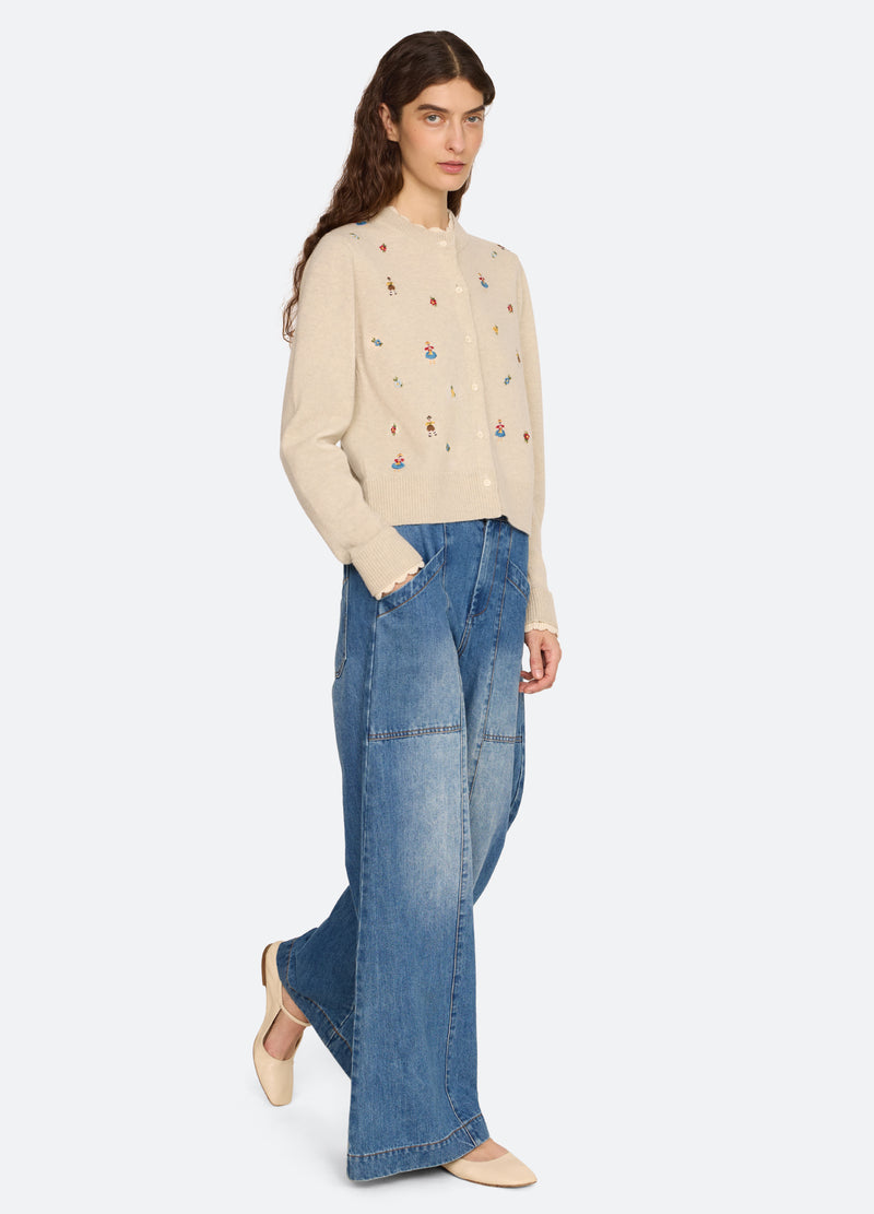 natural-liana cardigan-full body view - 7