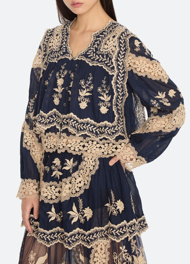 blue-lovena l/s top-detail view - 7