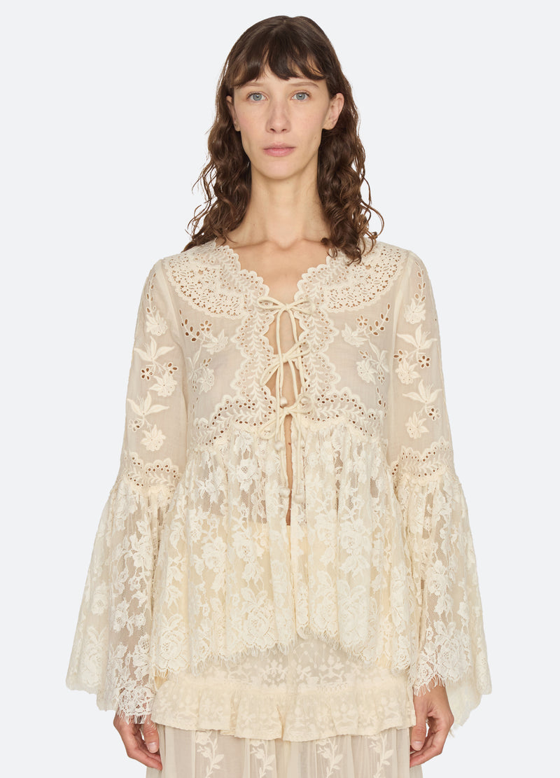 cream-lovena top-front view 2 - 6