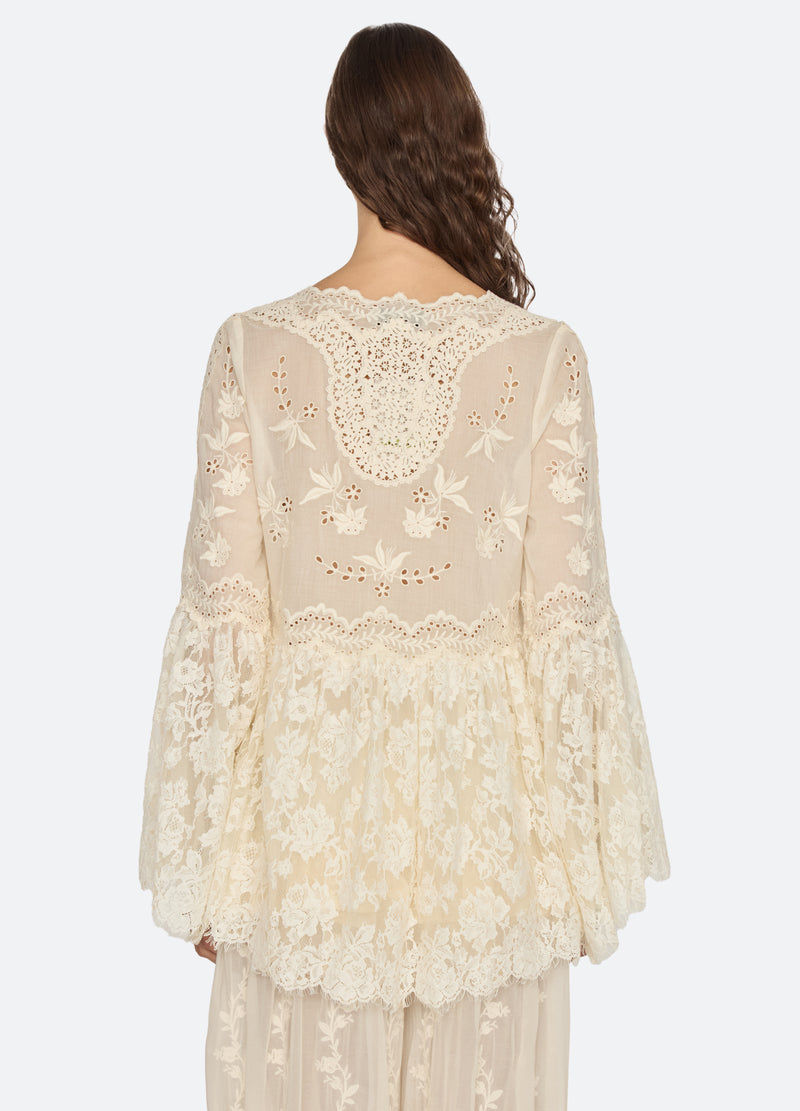cream-lovena top-back view - 3