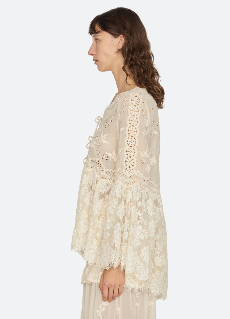 cream-lovena top-side view - 4