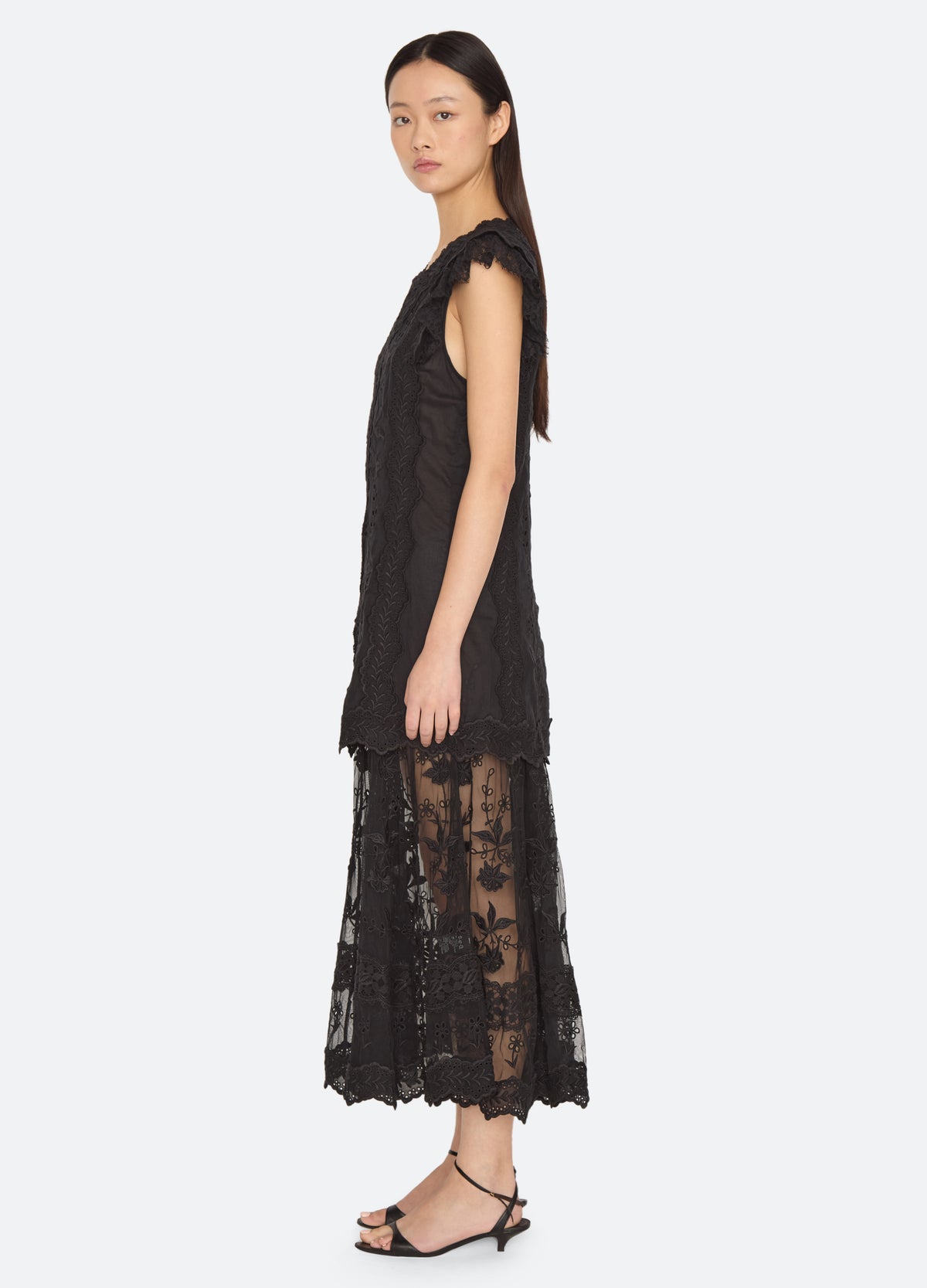 black-lovena dress-side view - 4