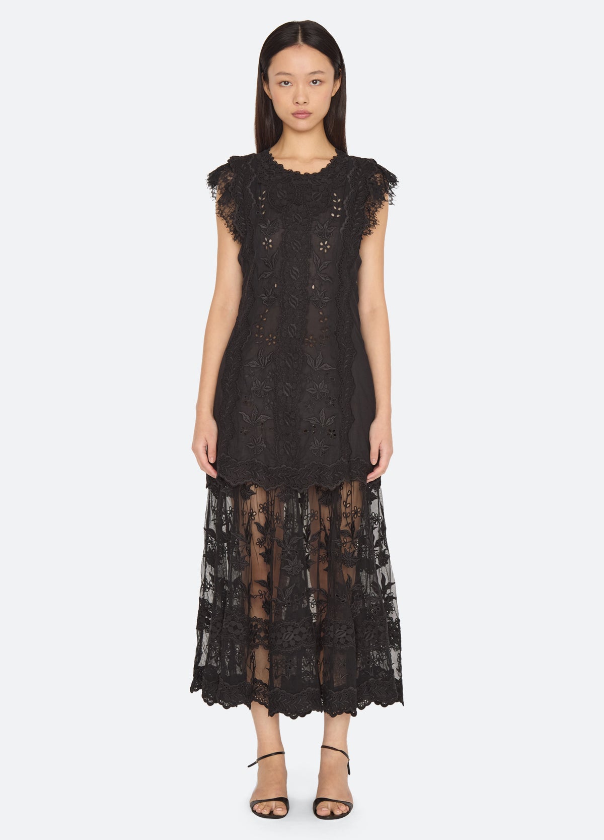 black-lovena dress-front view 2 - 7
