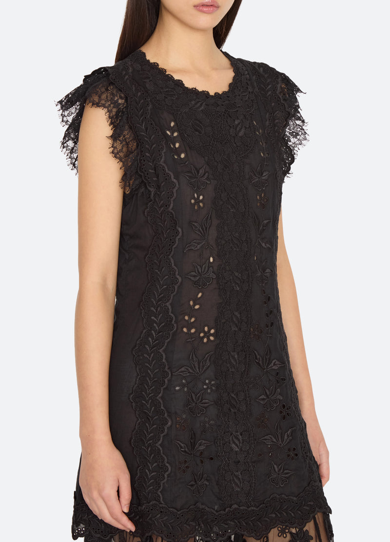 black-lovena dress-detail view - 8