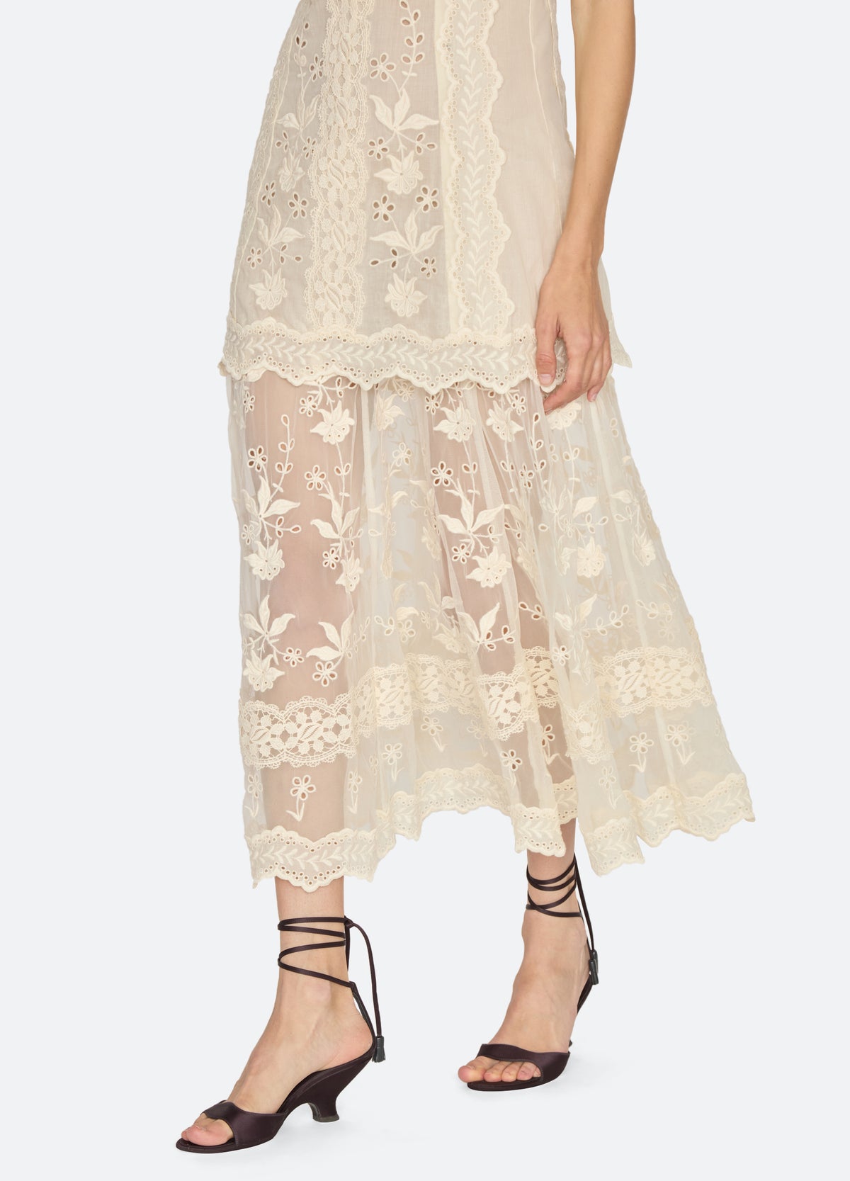 cream-lovena dress-detail view 2 - 19
