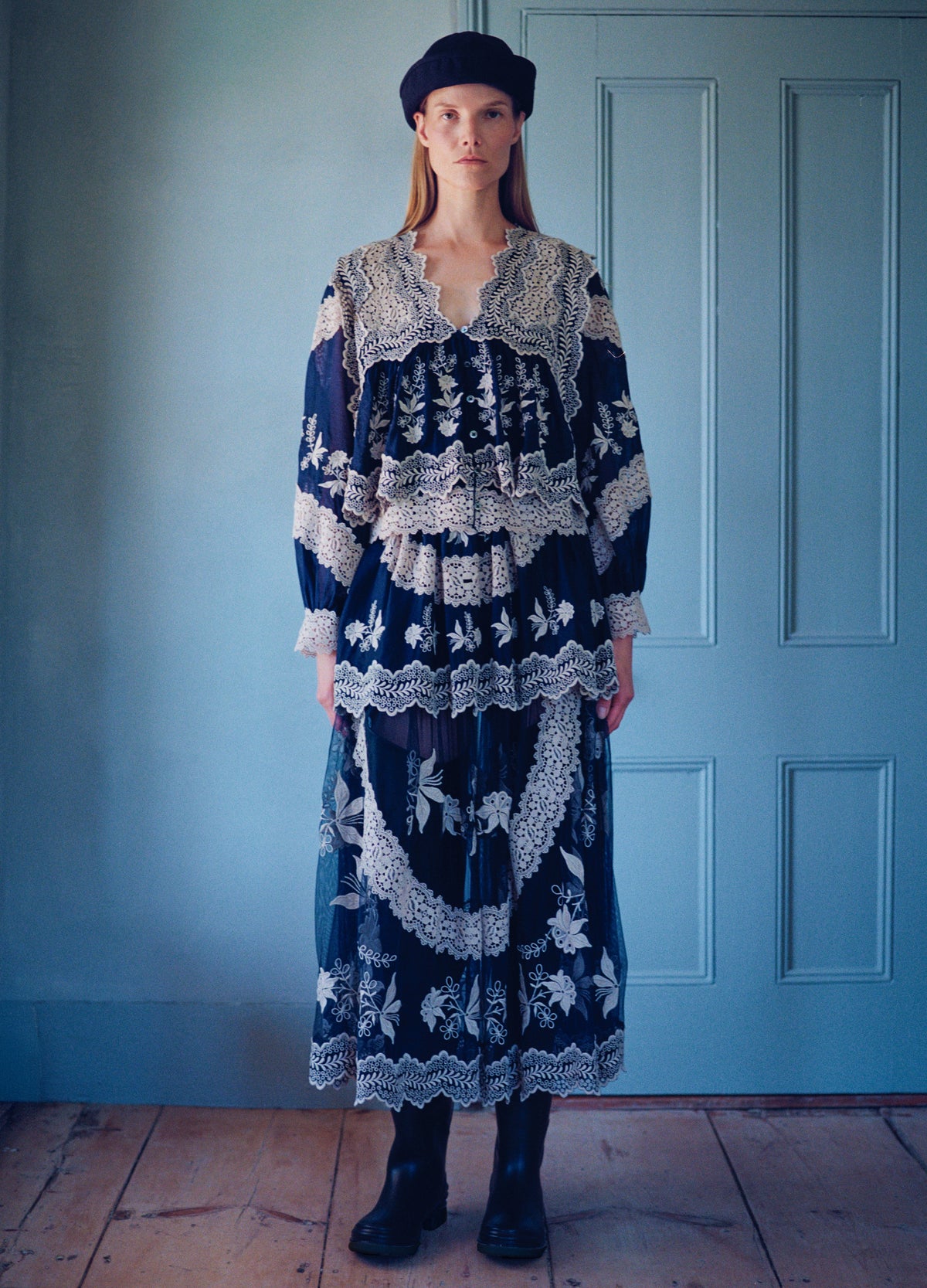 blue-lovena skirt-editorial view - 2