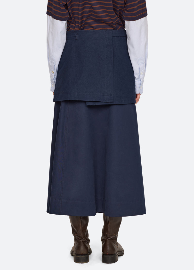 navy-mathias skirt-back view - 3