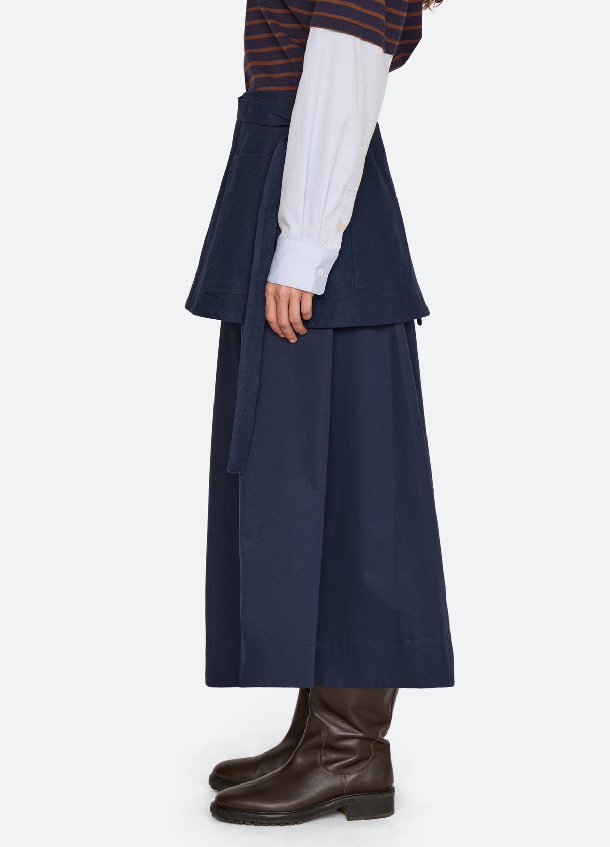 navy-mathias skirt-side view - 4