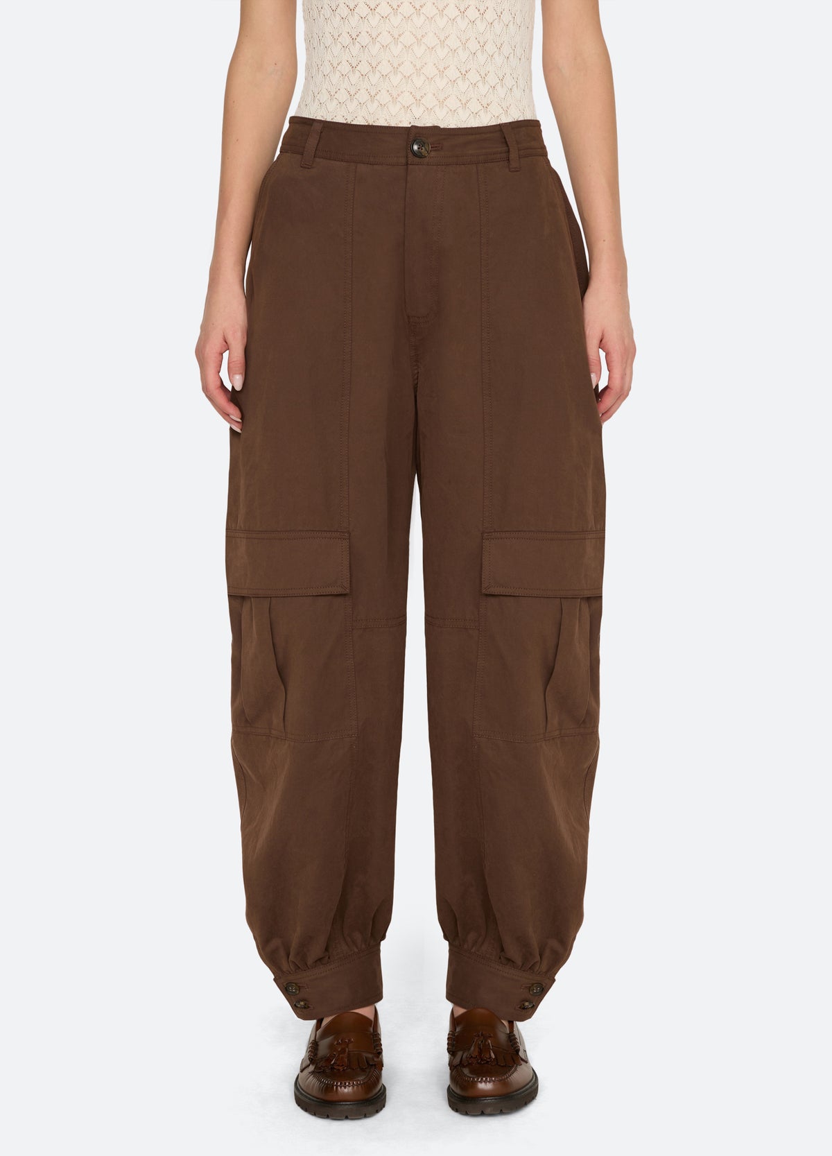 brown-mathias pants-front view - 2