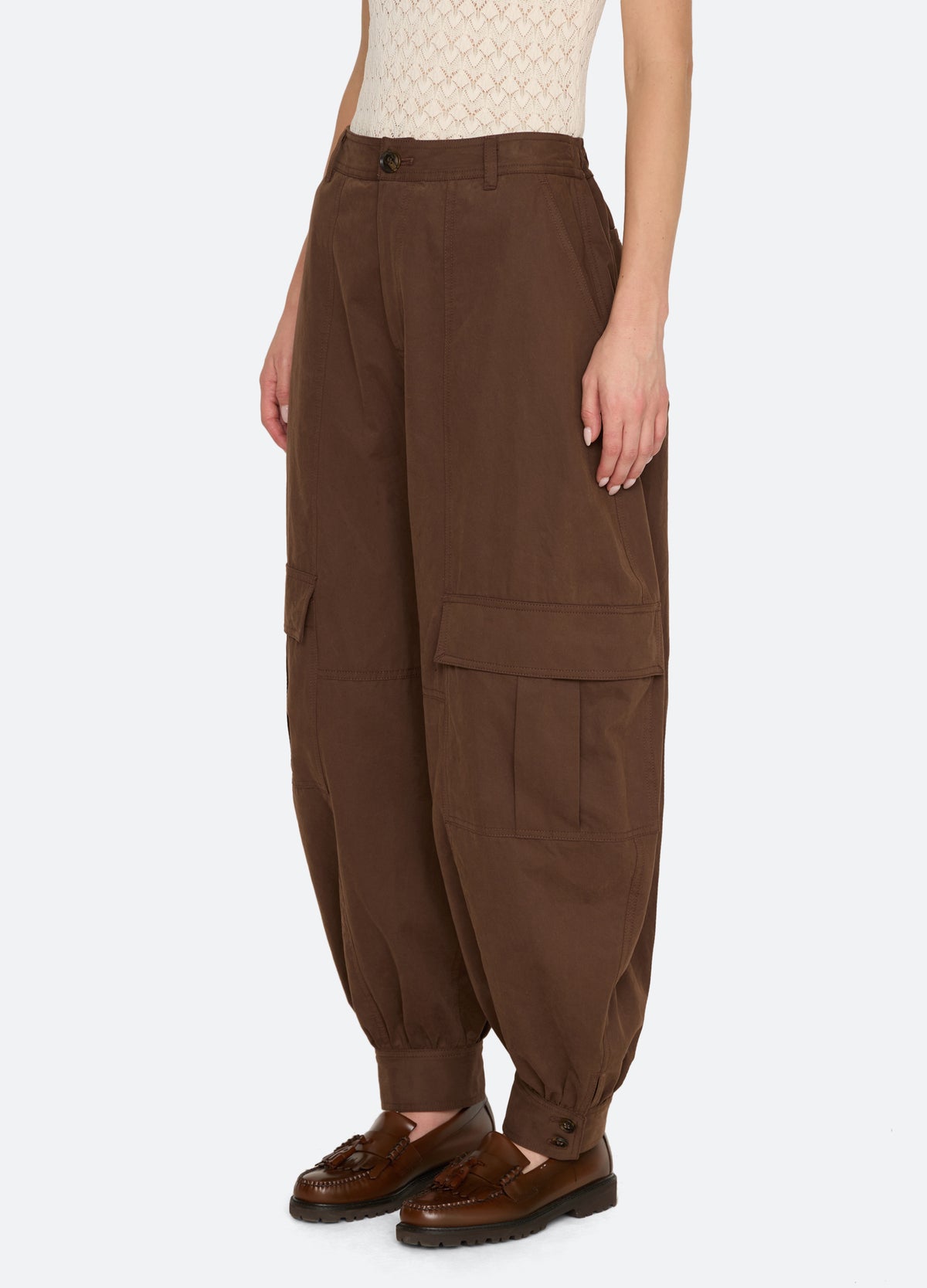 brown-mathias pants-three quarter view - 4