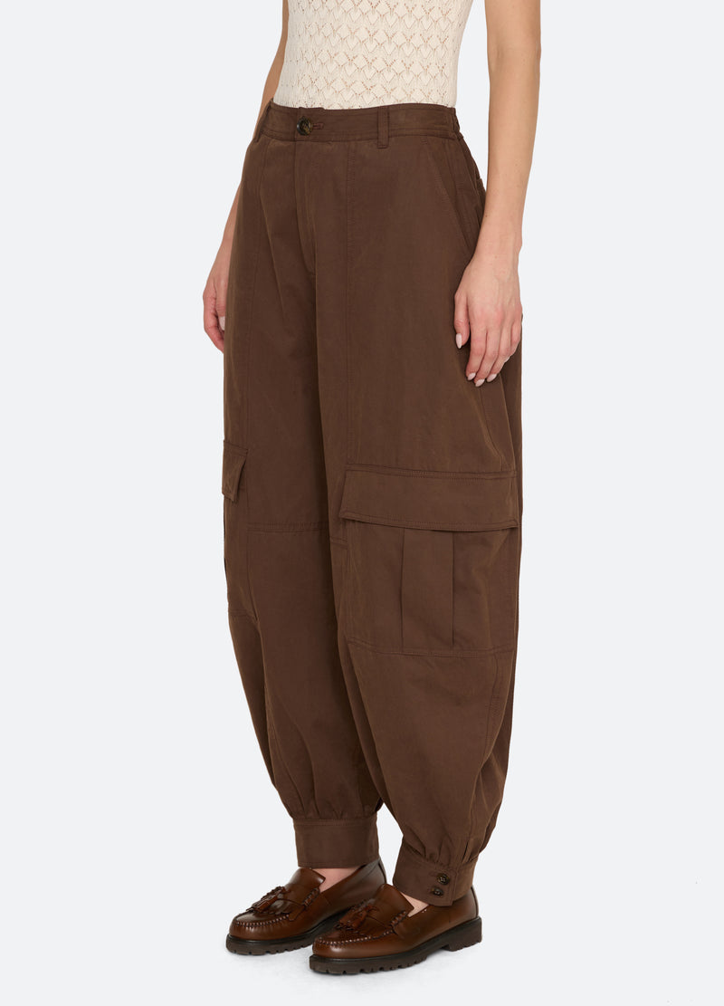 brown-mathias pants-three quarter view - 4