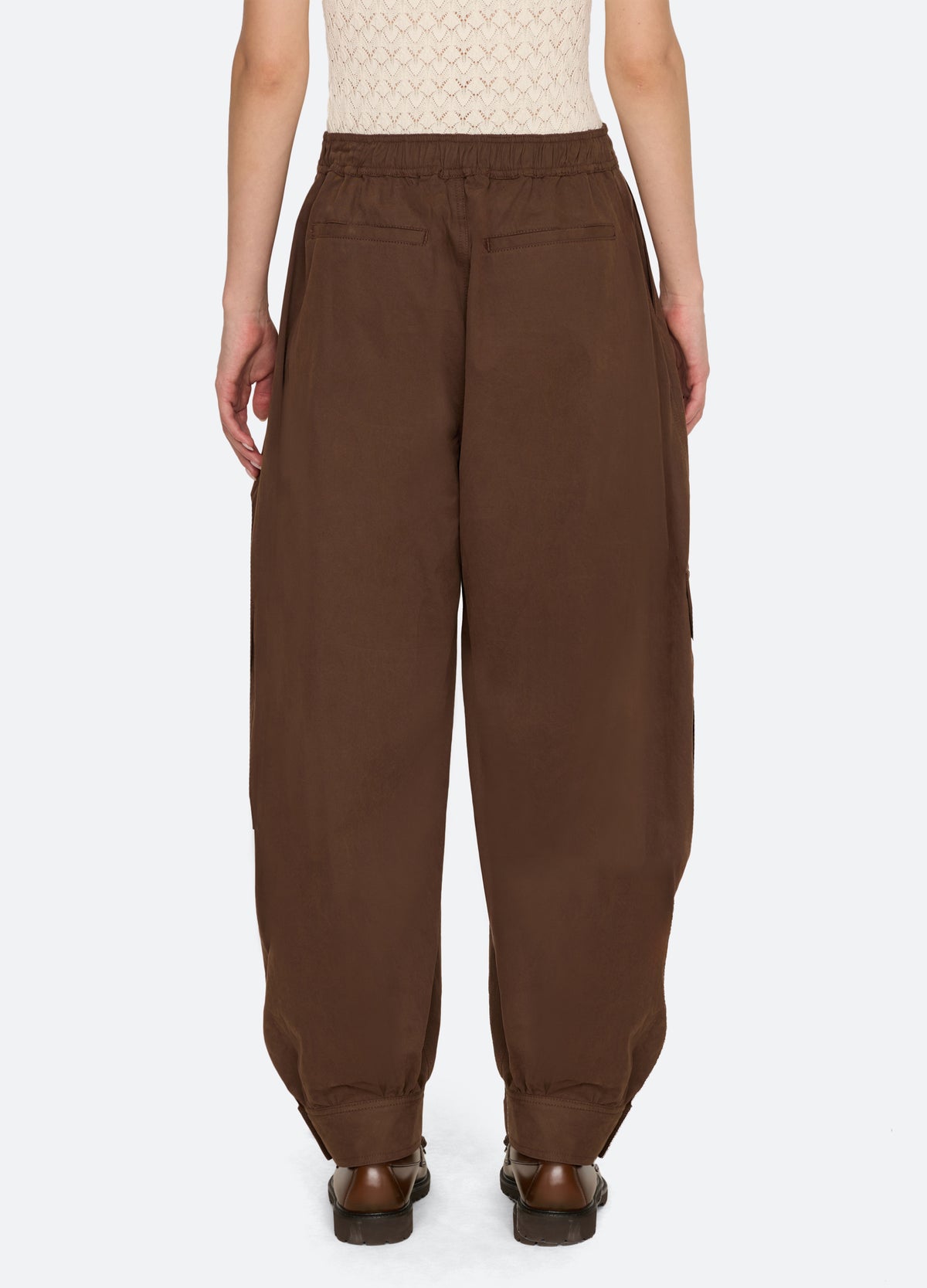 brown-mathias pants-back view - 6