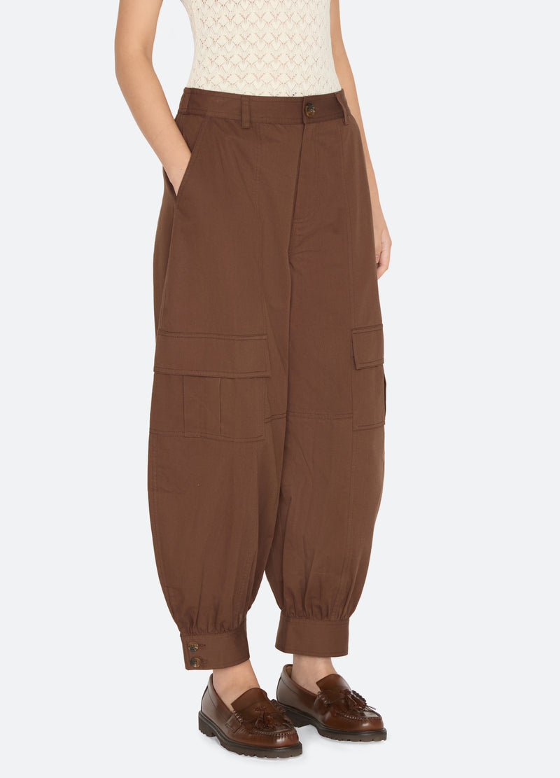 brown-mathias pants-three quarter view - 4