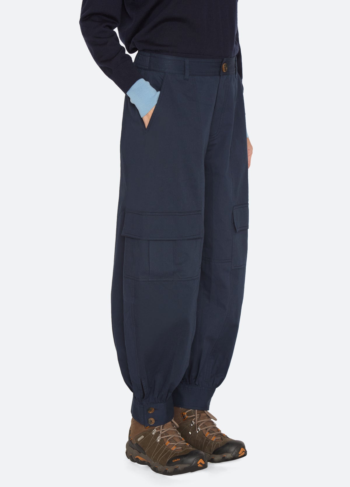 navy-mathias pants-three quarter view - 11