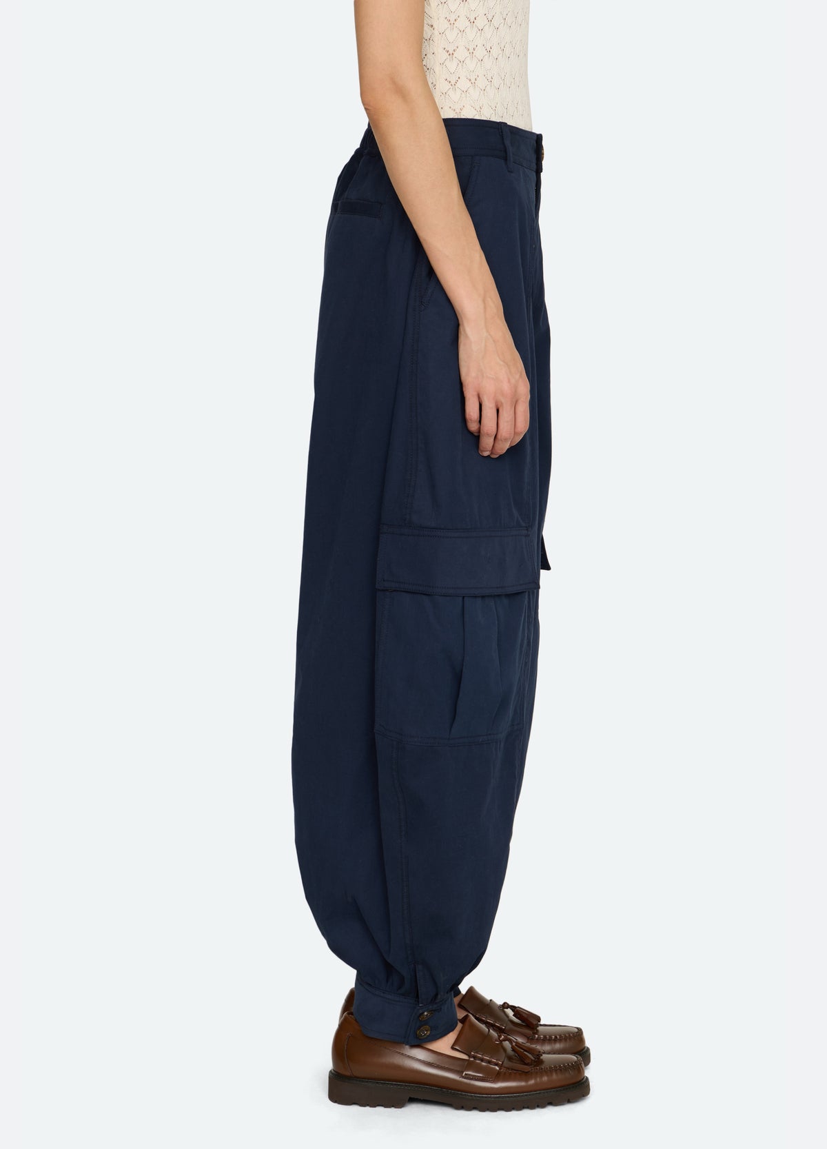navy-mathias pants-side view - 10