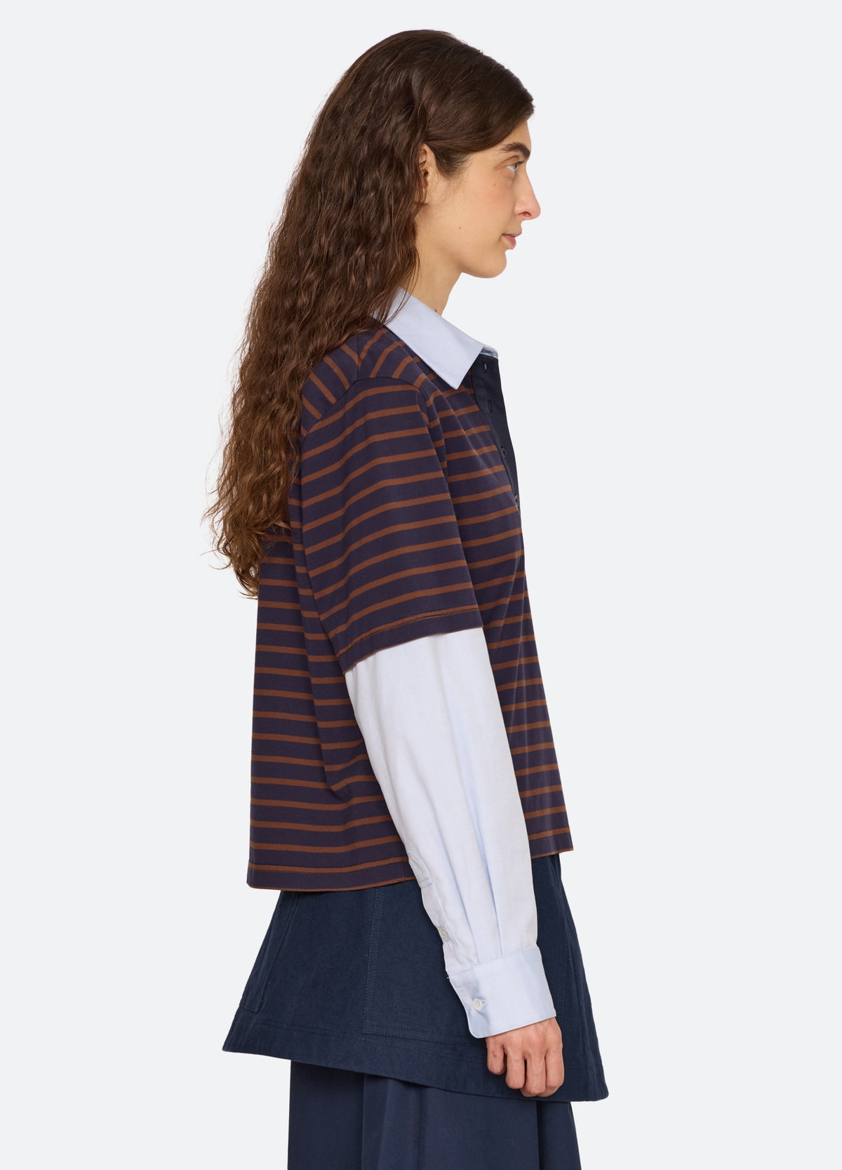 brown-perrie shirt-side view - 4