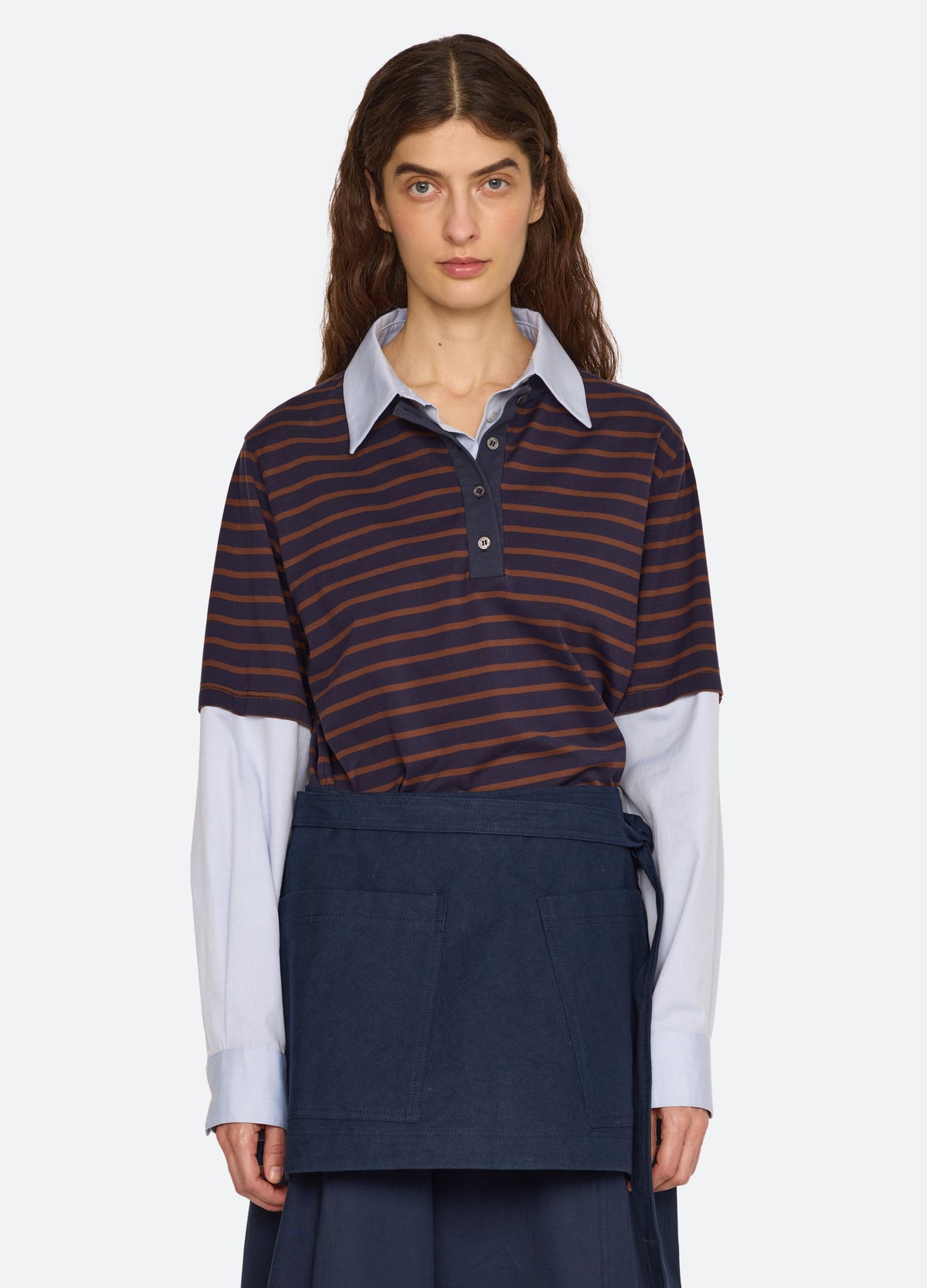 brown-perrie shirt-front view 2 - 7