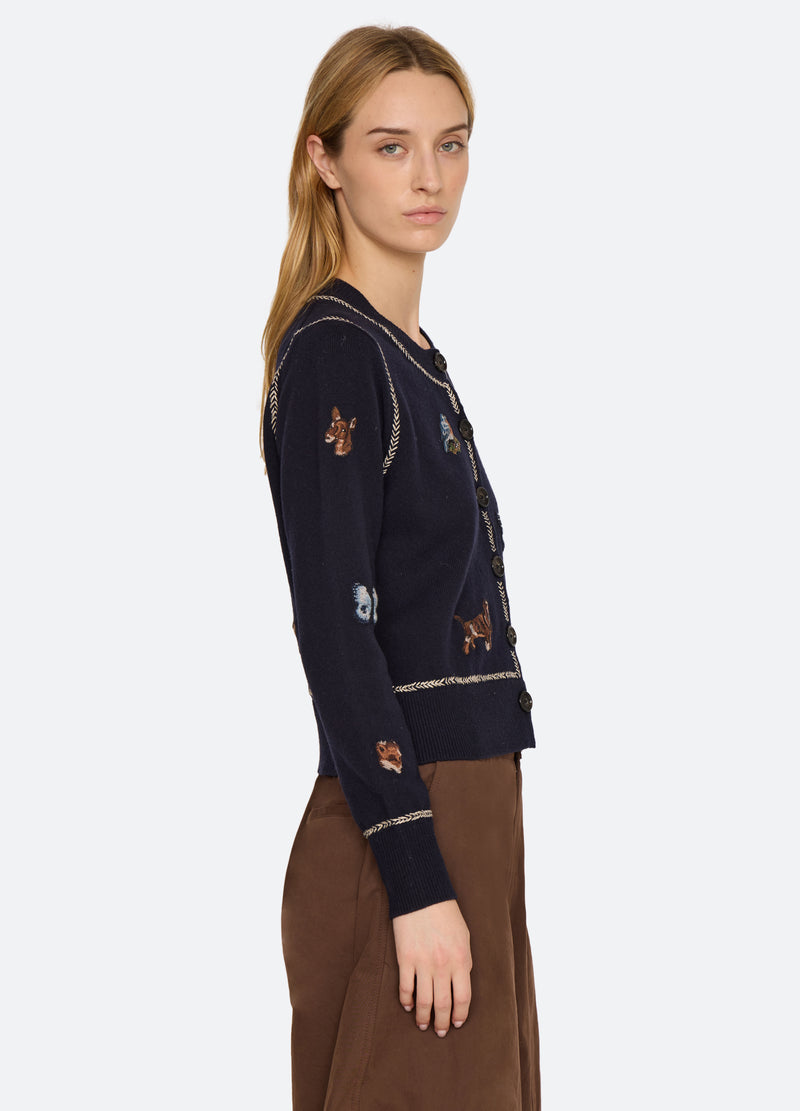 navy-perrie cardigan-side view - 4