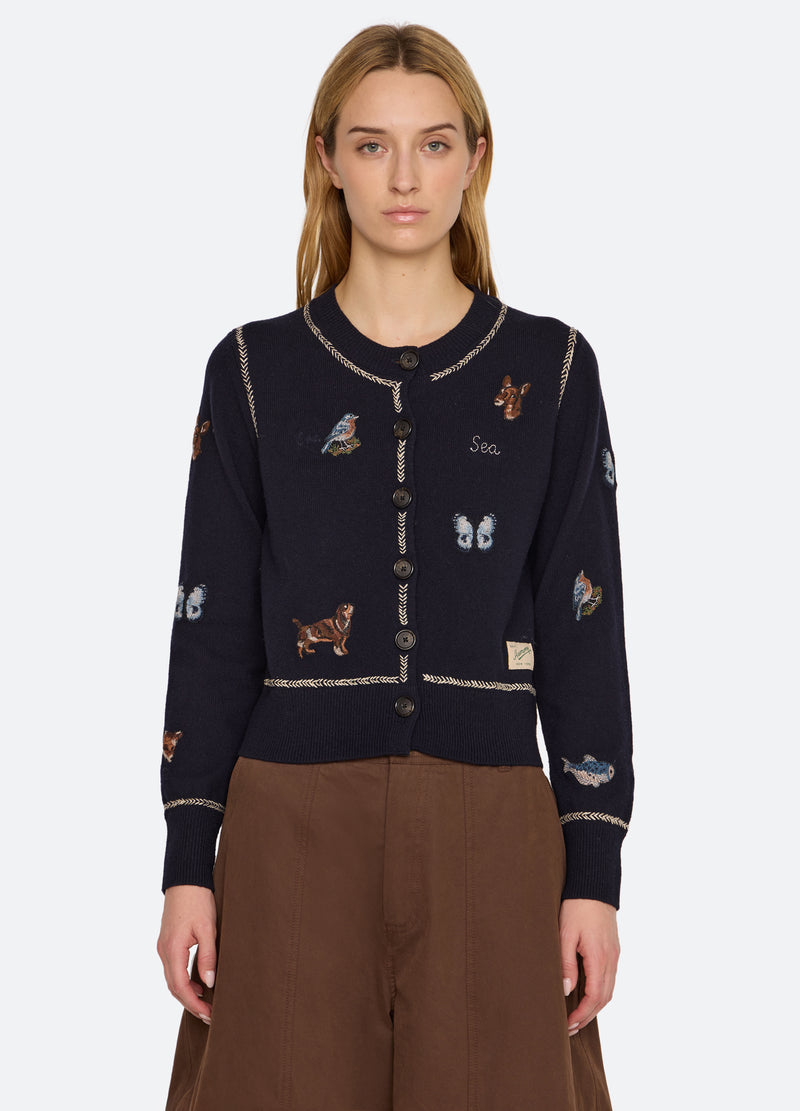navy-perrie cardigan-front view 2 - 7