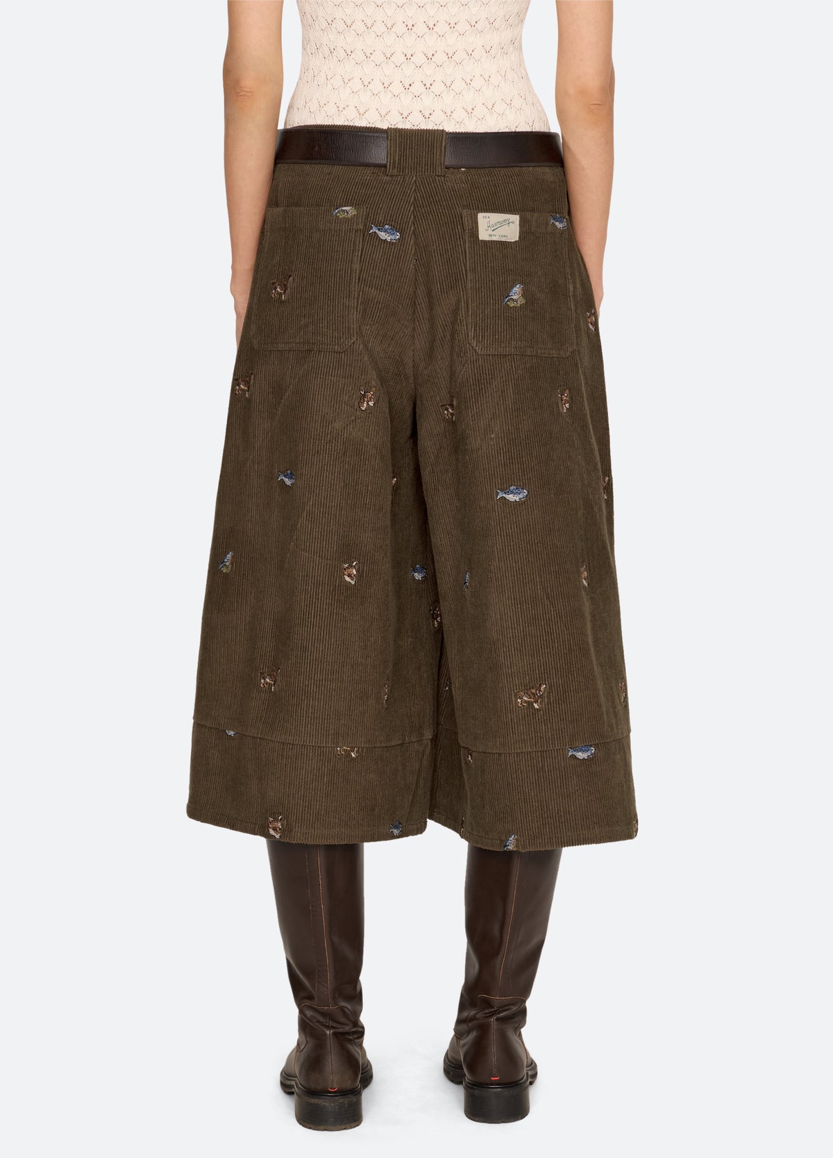 olive-perrie culottes-back view - 4