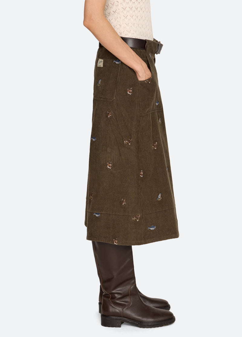 olive-perrie culottes-side view - 5