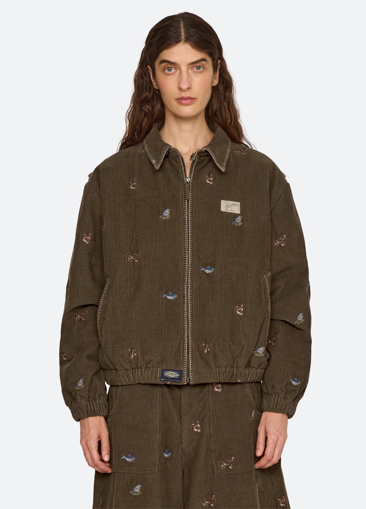 olive-perrie jacket-front view - 2