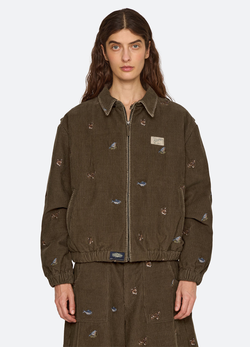 olive-perrie jacket-front view - 2