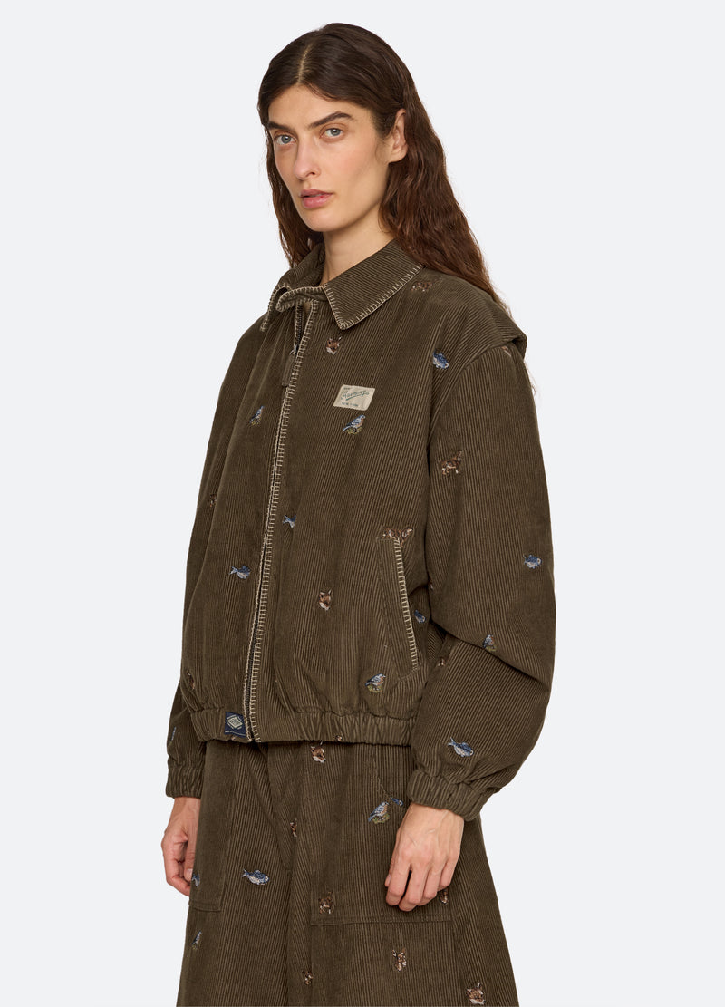 olive-perrie jacket-three quarter view - 5