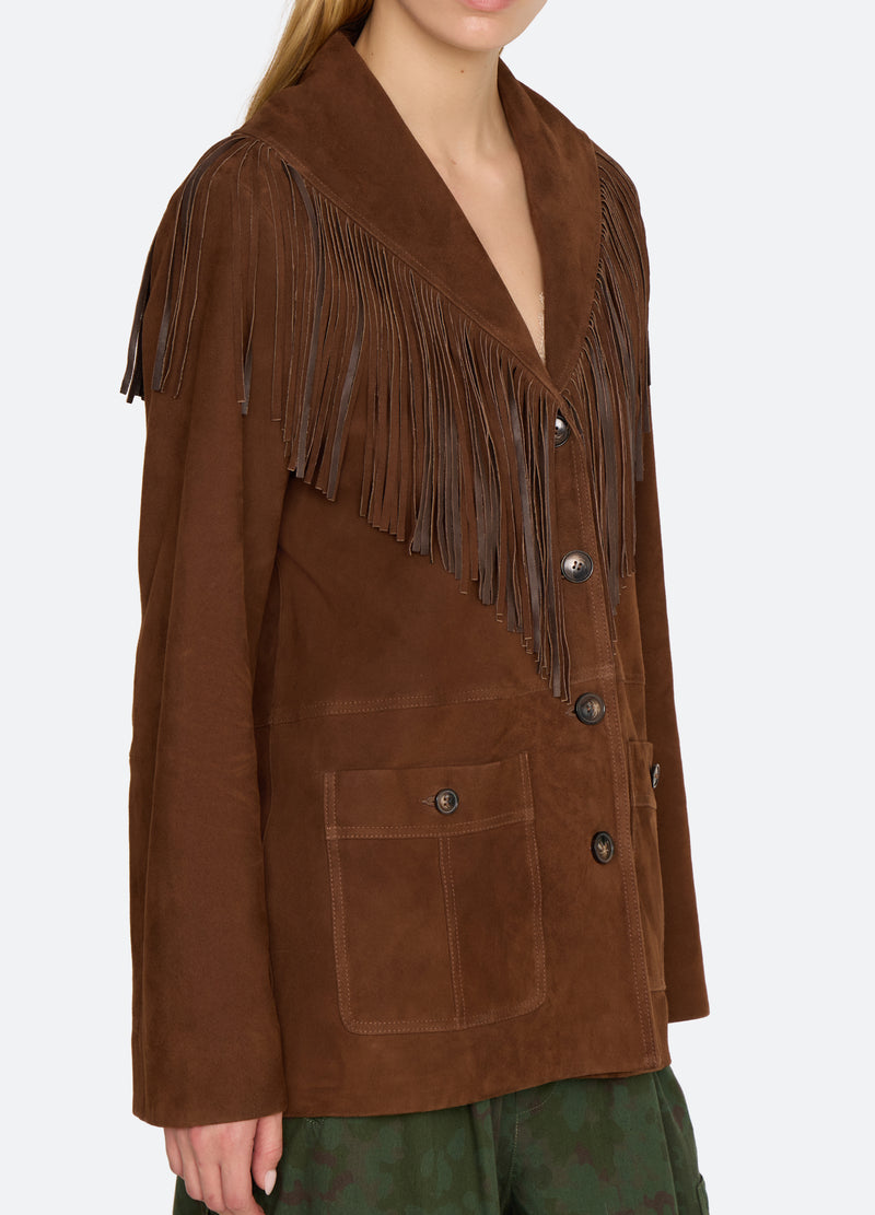 cognac-samantha jacket-detail view - 8