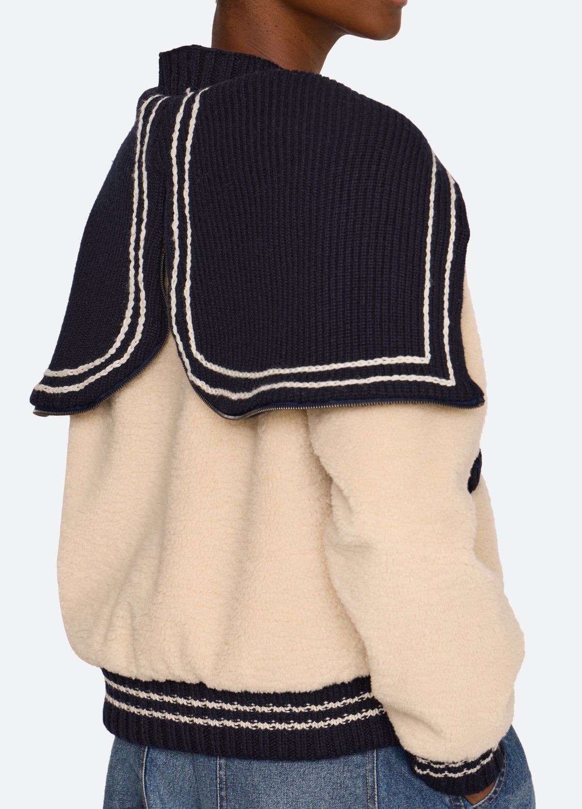 cream-stefanie jacket-detail view - 7