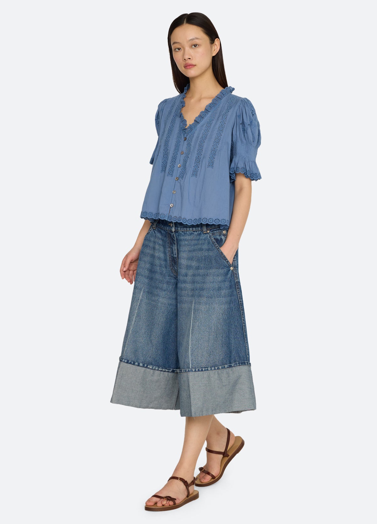 blue-taegan top-full body view - 7