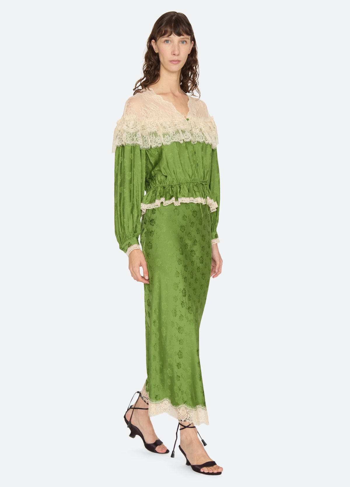 green-ethel skirt-full body view - 4