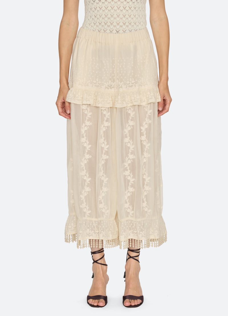 cream-gertrude pants-front view - 2
