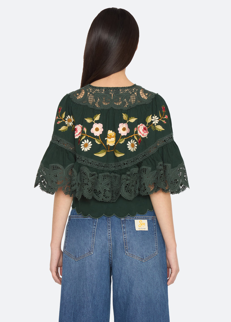 green-shira top-back view - 2