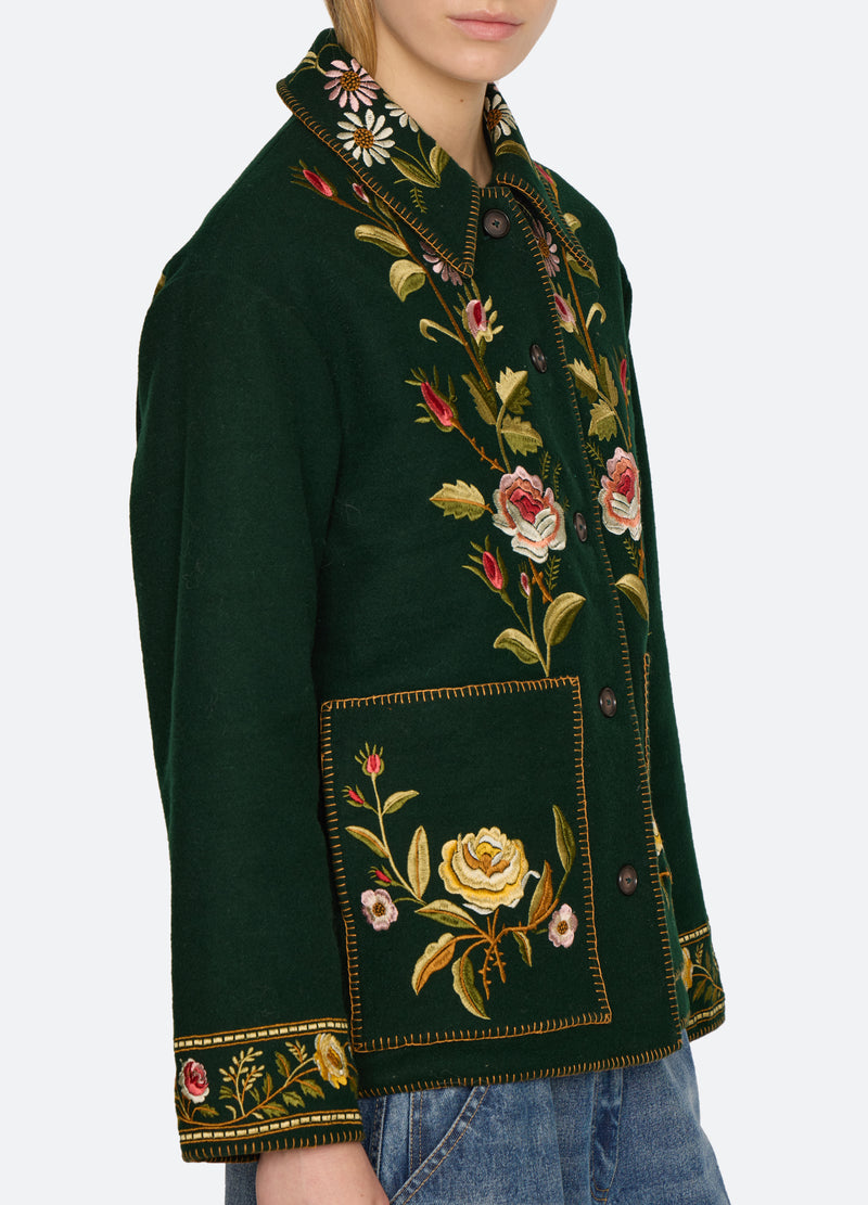 green-shira jacket-detail view - 8