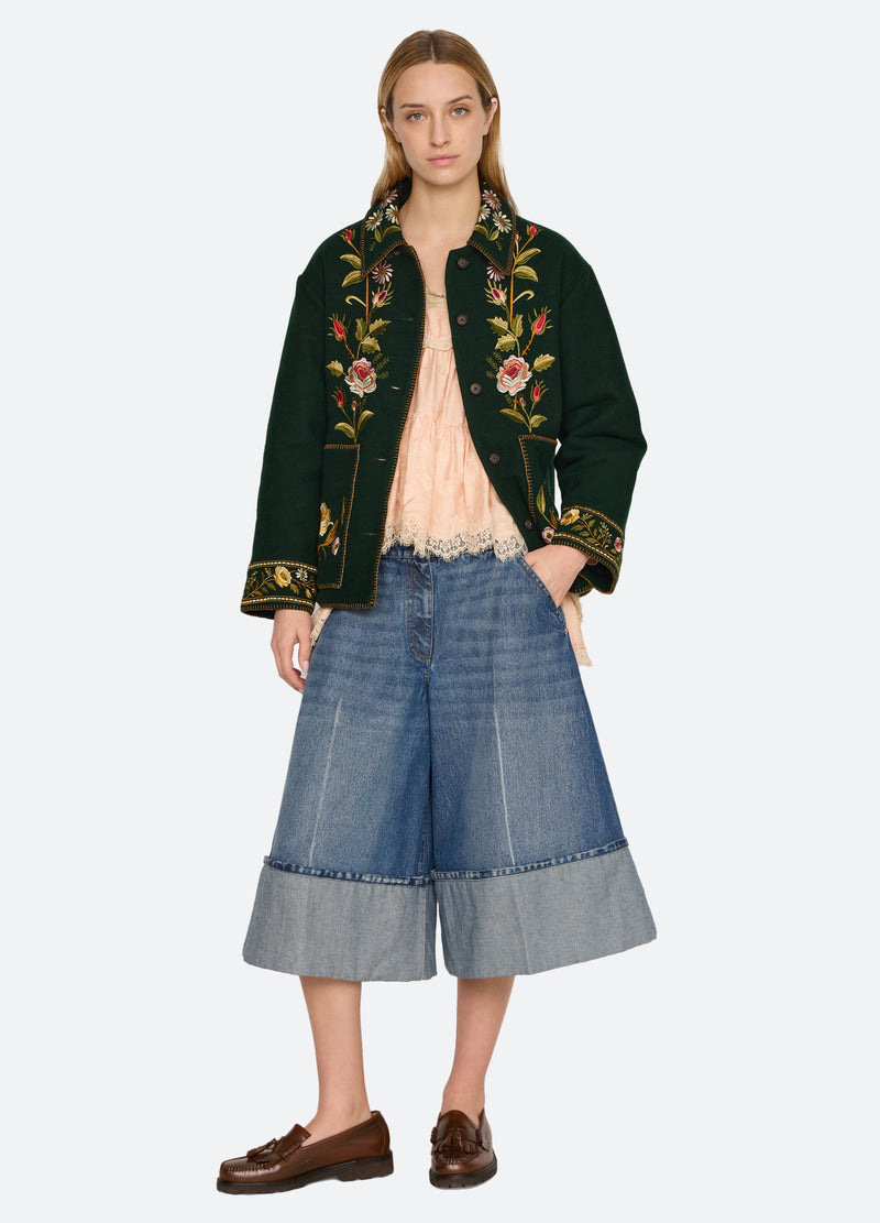 green-shira jacket-full body view - 9