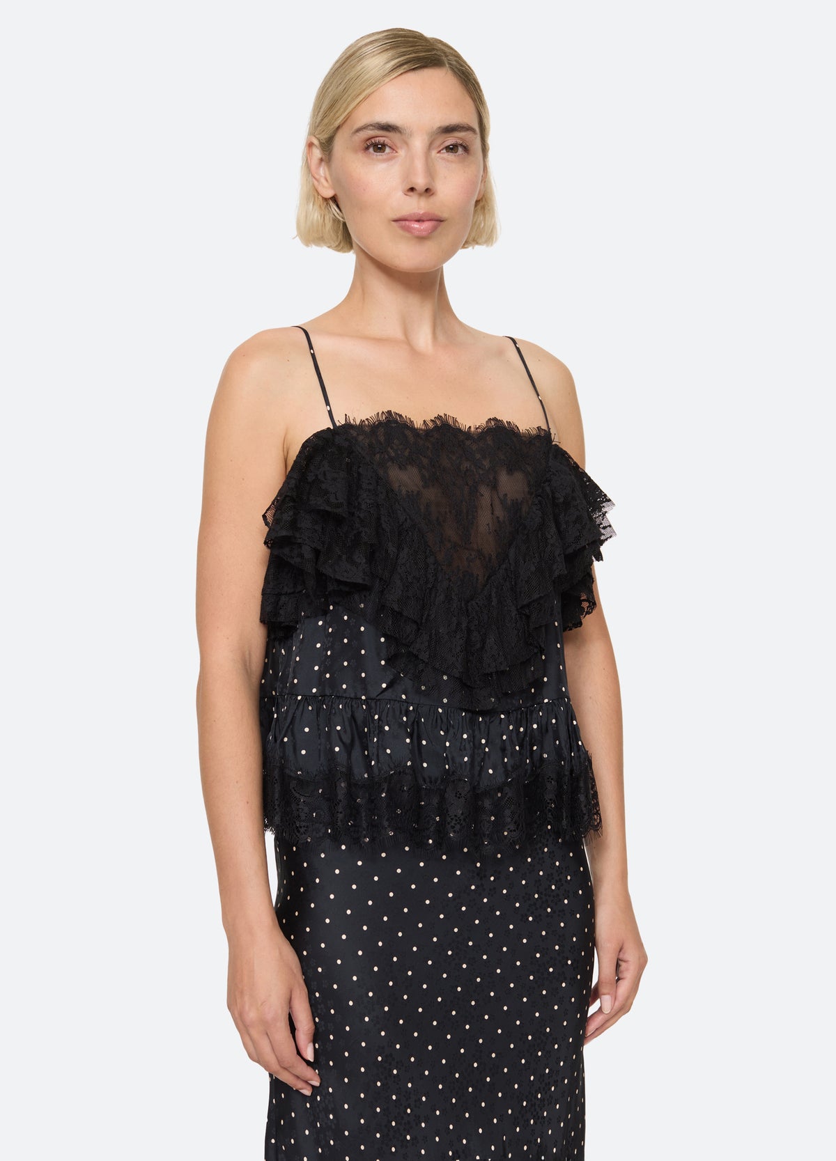 black-jeanne cami-three quarter view - 4