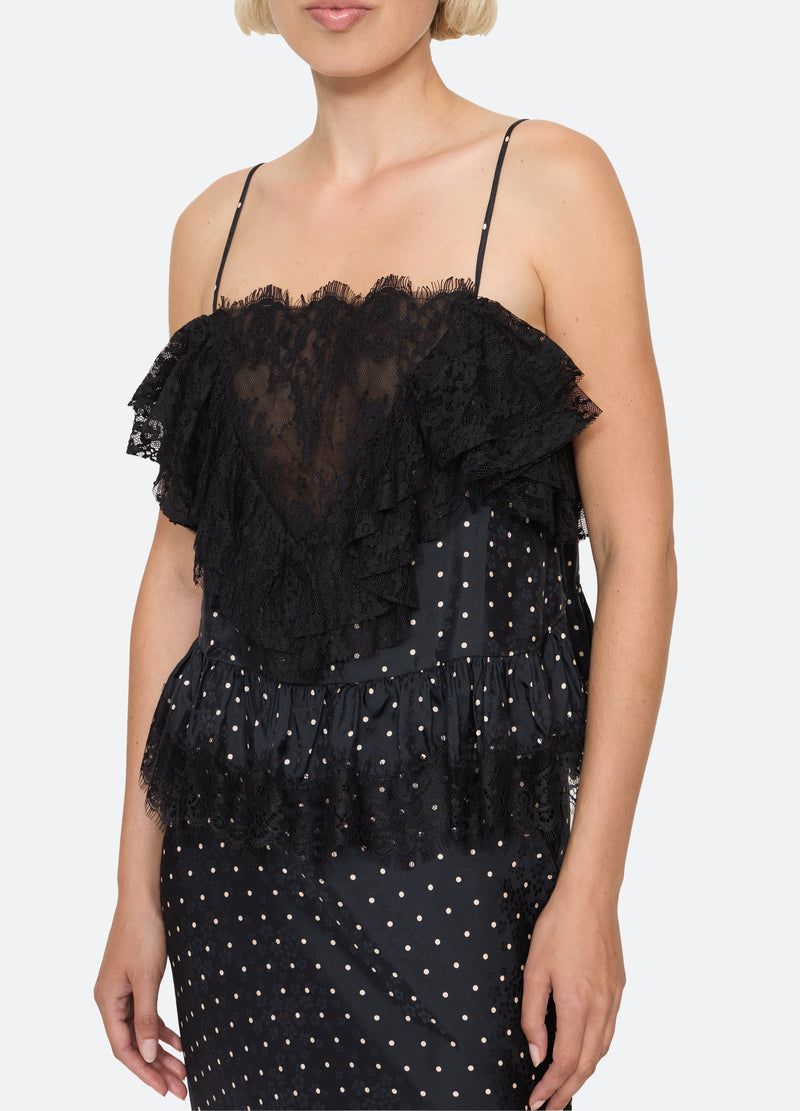 black-jeanne cami-detail view - 5