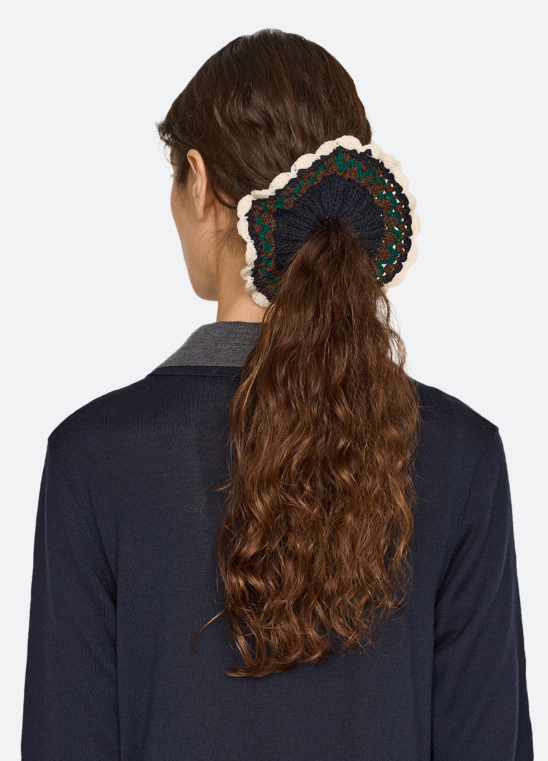 multi-jackie scrunchie-front view - 2
