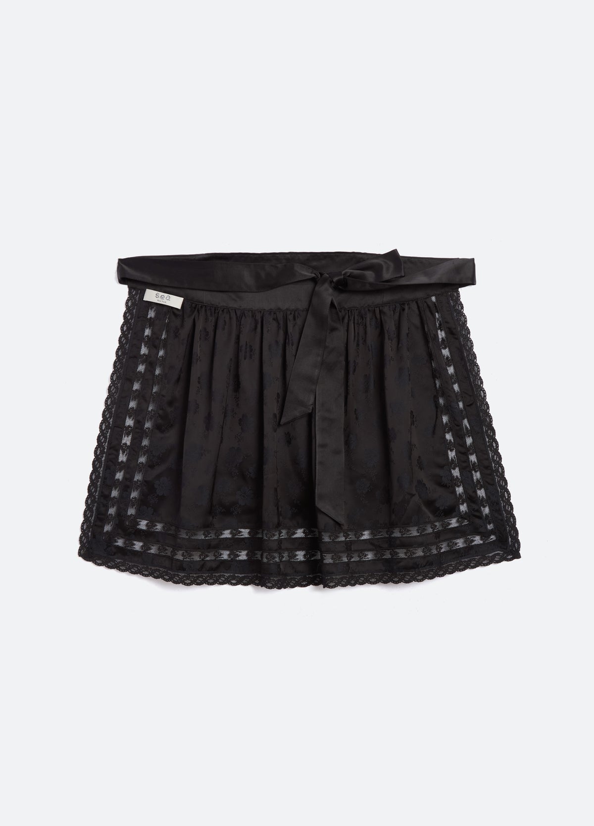 black-kathleen apron-back view - 4