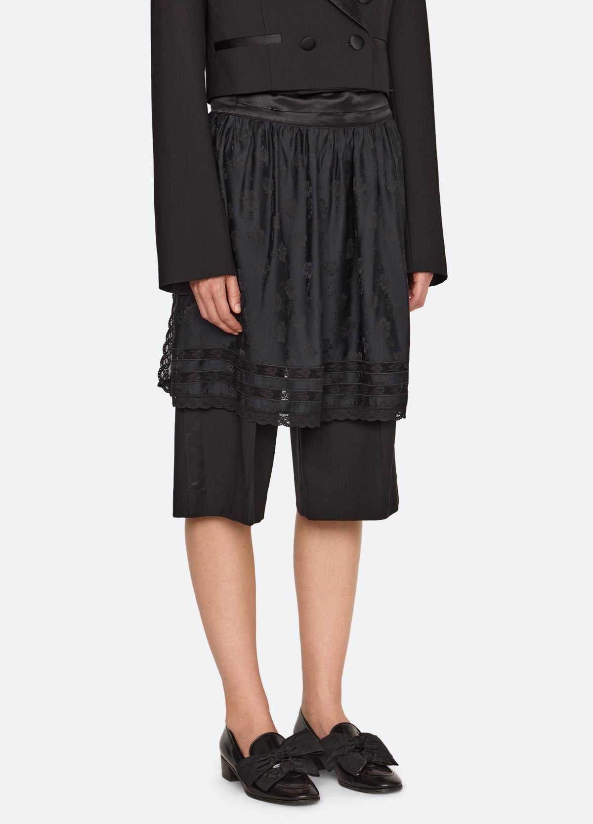 black-kathleen apron-front view - 3