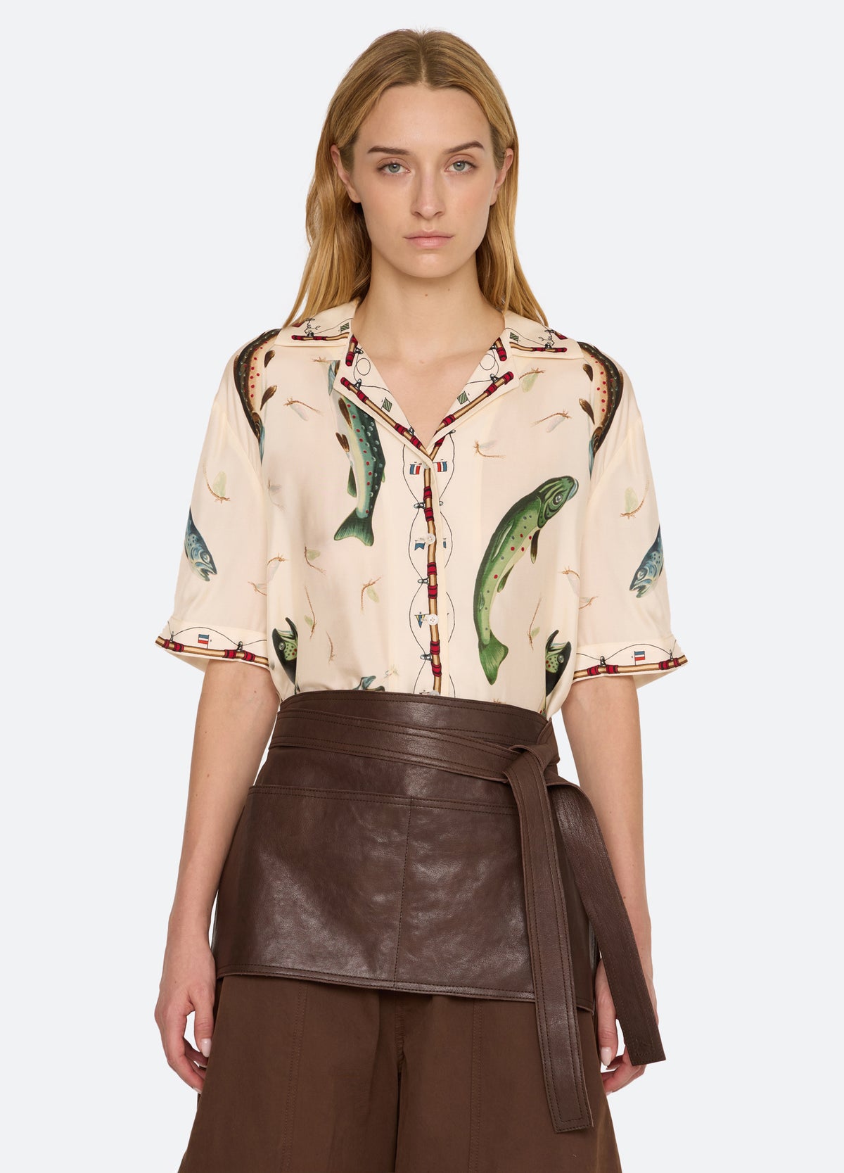 brown-mathias apron-front view - 3