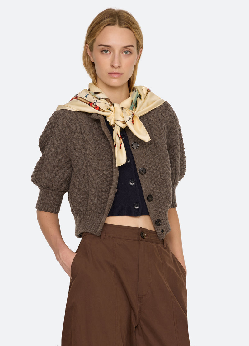 cream-crew scarf-full body view - 2